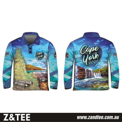 Cape York | Cape York Tour Blue Fishing Shirt (2026) ★Pre-Order★