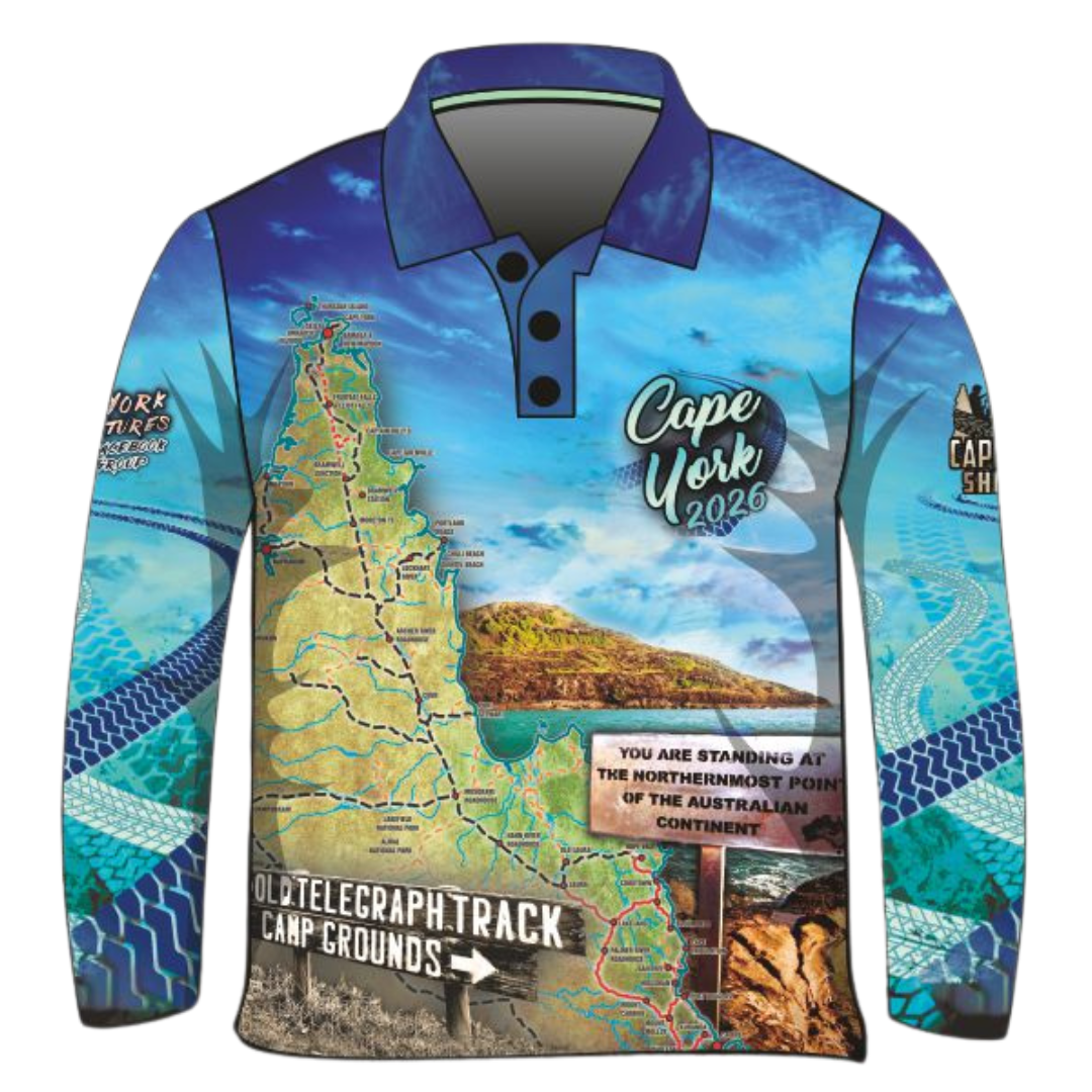 Cape York | Cape York Tour Blue Fishing Shirt (2026) ★Pre-Order★