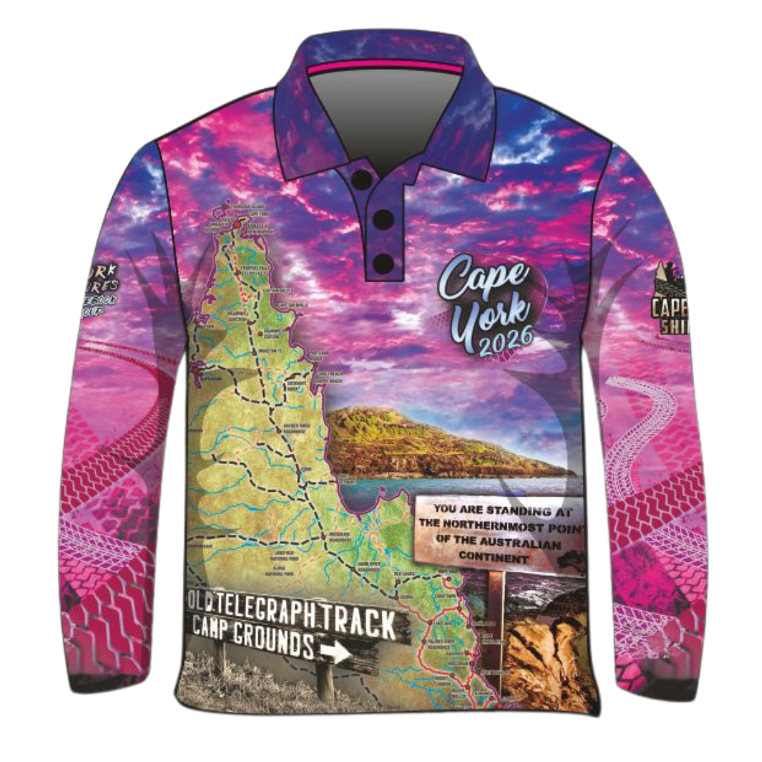 Cape York | Cape York Tour Pink Fishing Shirt (2026) ★Pre-Order★