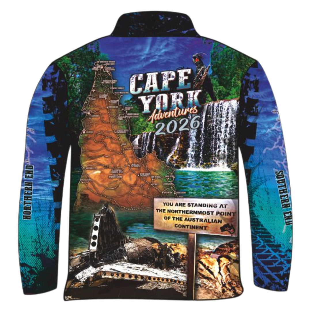 Cape York | Gunshot Croc Blue Fishing Shirt (2026) ★Pre-Order★