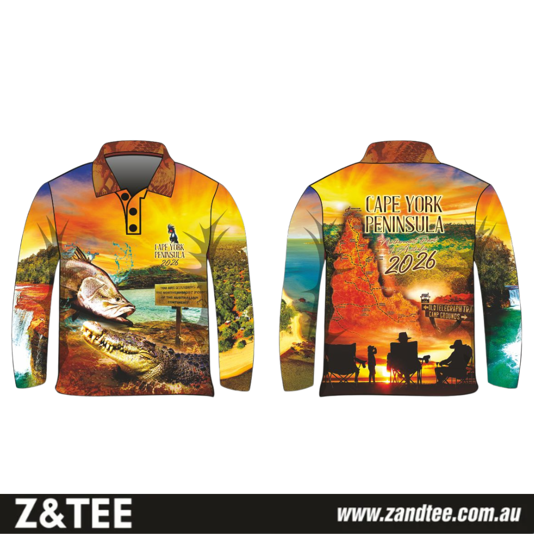 Cape York | Peninsula Yellow Highlights Fishing Shirt 2026 ★Pre-Order★