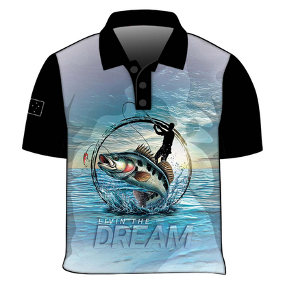 Mens | Cast Master Living the Dream Fishing Shirt - Arrives before Christmas