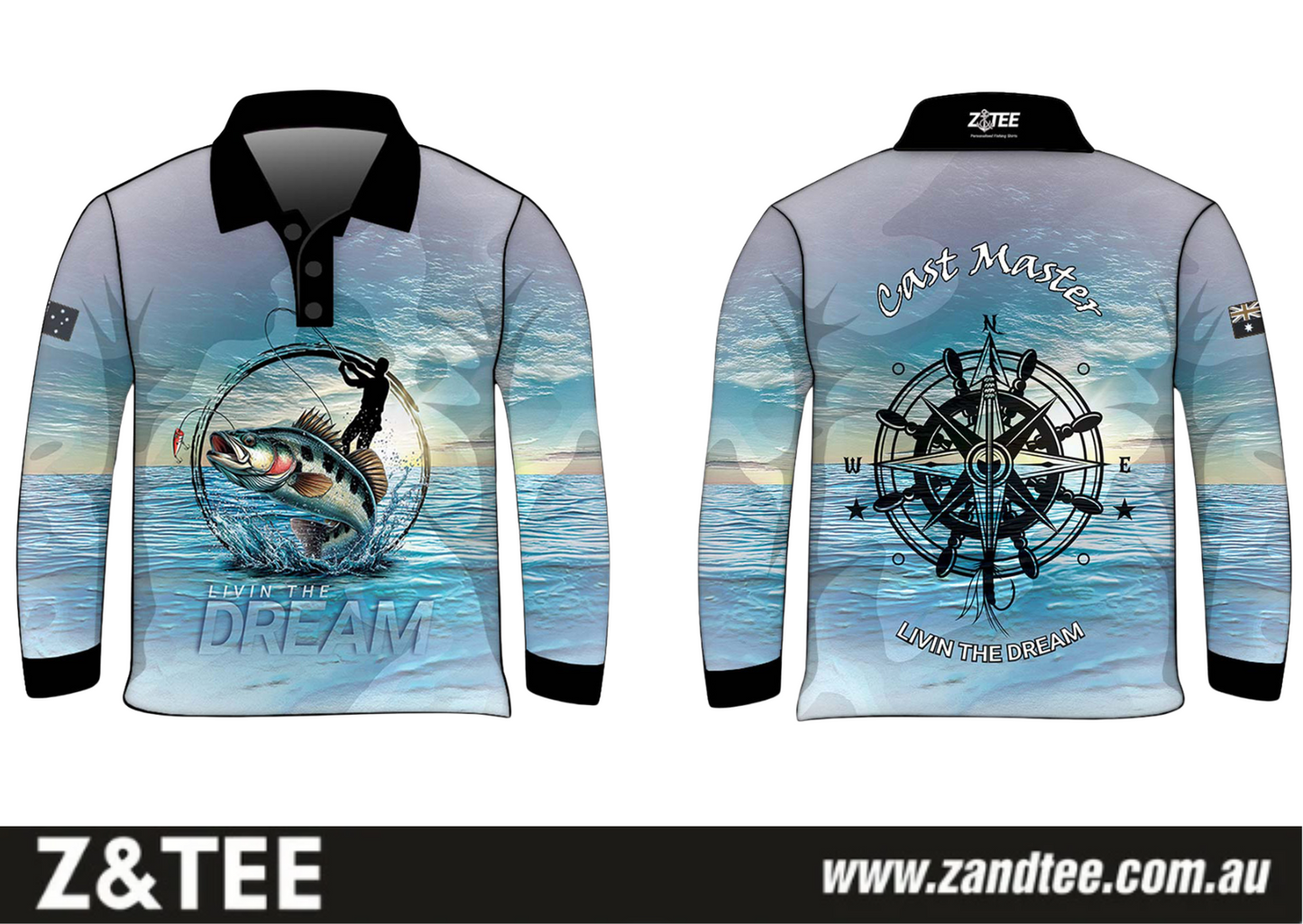 Mens | Cast Master Living the Dream Fishing Shirt - Arrives before Christmas