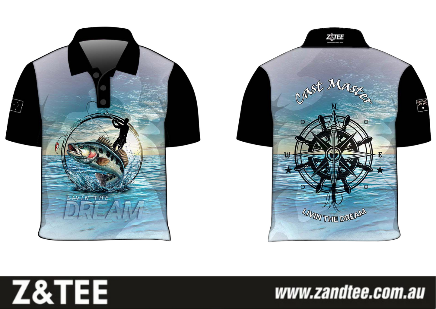 Mens | Cast Master Living the Dream Fishing Shirt - Arrives before Christmas
