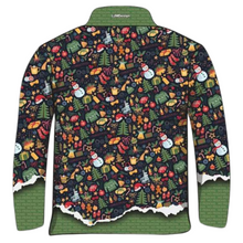 Christmas | Green Wrapping Christmas Fishing Shirt ★Pre-Order★ Z and TEE Candy cane CHRISTMAS Christmas design Christmas Gift Christmas tree Festive gingerbread man green Ho Ho Ho No Peeking quick dry Snow man stockings SUN SAFE Ugly Christmas sweater UPF Wrapping