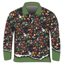 Christmas | Green Wrapping Christmas Fishing Shirt ★Pre-Order★ Z and TEE Candy cane CHRISTMAS Christmas design Christmas Gift Christmas tree Festive gingerbread man green Ho Ho Ho No Peeking quick dry Snow man stockings SUN SAFE Ugly Christmas sweater UPF Wrapping