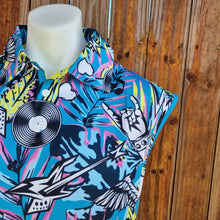 Music | Eat Drink Rock Repeat Blue Sleeveless Lifestyle Fishing Dress Z and TEE Beach Dress blue blues festival POCKETS quick dry SUN SAFE UPF WOMEN'S DESIGNS