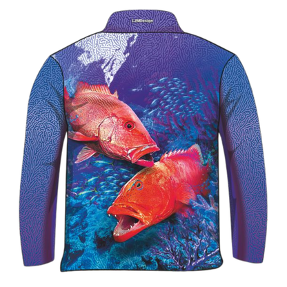Fishing | Coral Reef Ambush Purple Fishing Shirt ★Pre-Order★