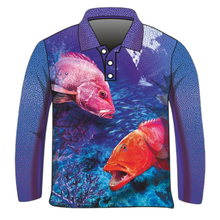 Fishing | Coral Reef Ambush Purple Fishing Shirt ★Pre-Order★