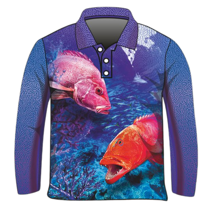 Fishing | Coral Reef Ambush Purple Fishing Shirt ★Pre-Order★
