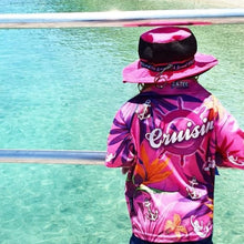 Cruise | Cruisin Marine Pink Fishing Shirt ★Pre-Order★ Z and TEE anchor cruise Floral GIRL'S DESIGNS Hawaiian mermaids pink quick dry SUN SAFE TROPICAL DESIGNS UPF WOMEN'S DESIGNS womens