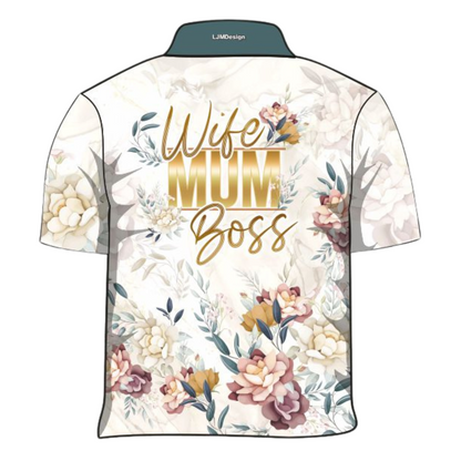 Womens | Mum Boss Eucalyptus Fishing Shirt ★Pre-Order★