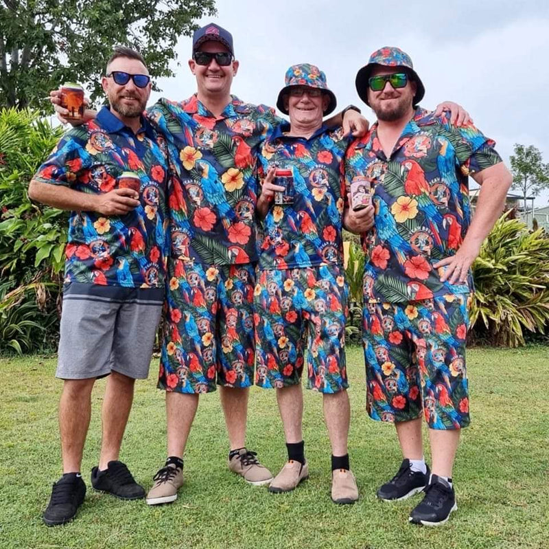 Tropical | Yeah Buoy Parrot Navy Short and Long Sleeve Shirt Z and TEE 2XL 3XL BUY2SHIRTS camping cruise DAD FISHING FLORAL HIM ALL In Stock L LJM M men mens quick dry S spo-default spo-disabled STS sun sun shirt sun shirts sunsafe SWIMMING tropical TROPICAL DESIGNS uv XL XS yeah buoy z&tee