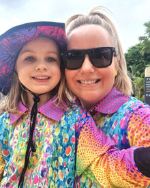 Pattern | Kaleidoscope Serpent Fishing Shirt ★Pre-Order★ Z and TEE camping fishing GIRL'S DESIGNS Girls Kaleidoscope ladies pink Preorder quick dry rainbow spo-default spo-disabled sun sun shirt sun shirts sunsafe uv women's WOMEN'S DESIGNS