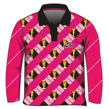Womens | Golf & Beer Pink Fishing Shirt ★Pre-Order★ Z and TEE black Drinks Golf pink quick dry SUN SMART UPF WOMEN'S DESIGNS womens yellow