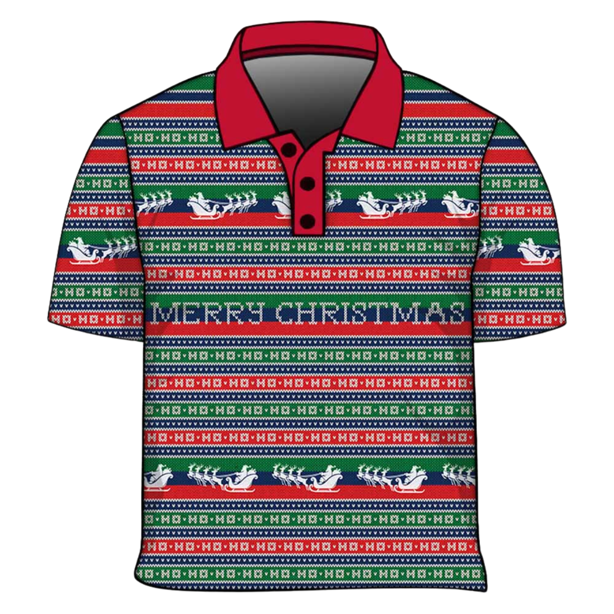 Christmas | HO HO HO Merry Christmas Fishing Shirt - Arrives before Christmas