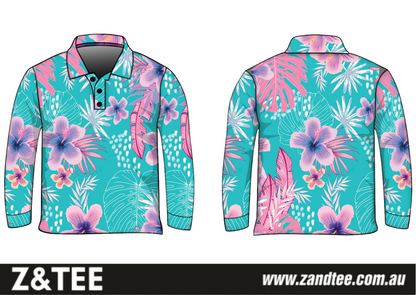Tropical | Island Bloom Fishing Shirt ★Pre-Order★