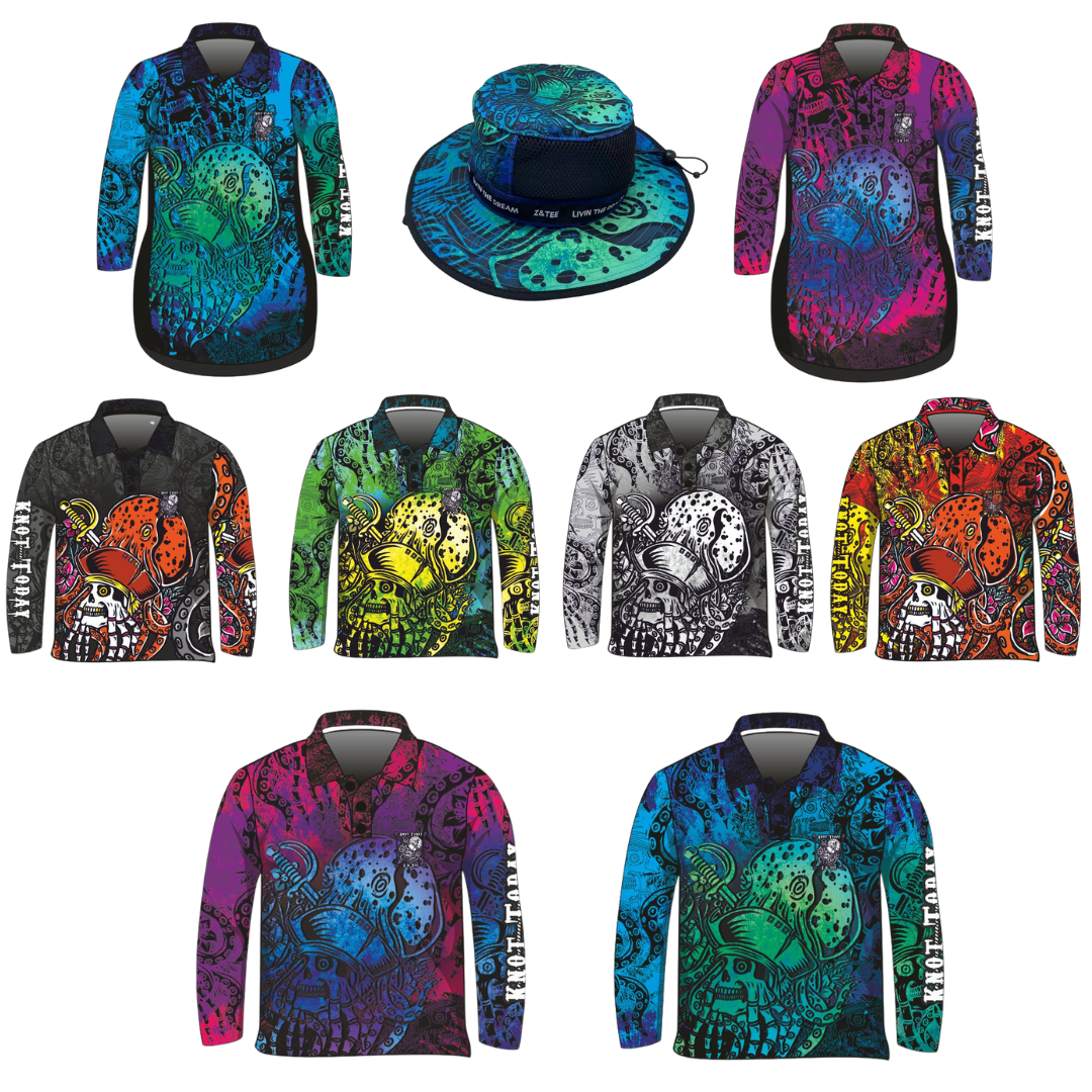 Knot Today | Black Ink Kraken Fishing Shirt ★Pre-Order★