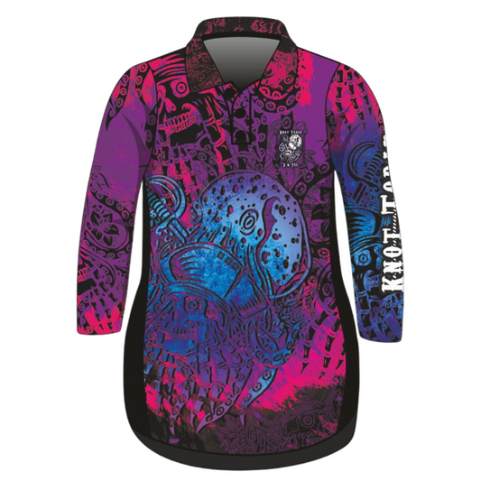 Knot Today | Purple Pink Kraken Fishing Dress Z and TEE blue GIRL'S DESIGNS KIDS kraken matching dress Matching Hat Matching Shirt New Design pink pirate purple quick dry SUN SAFE UPF WOMEN'S DESIGNS womens z&tee