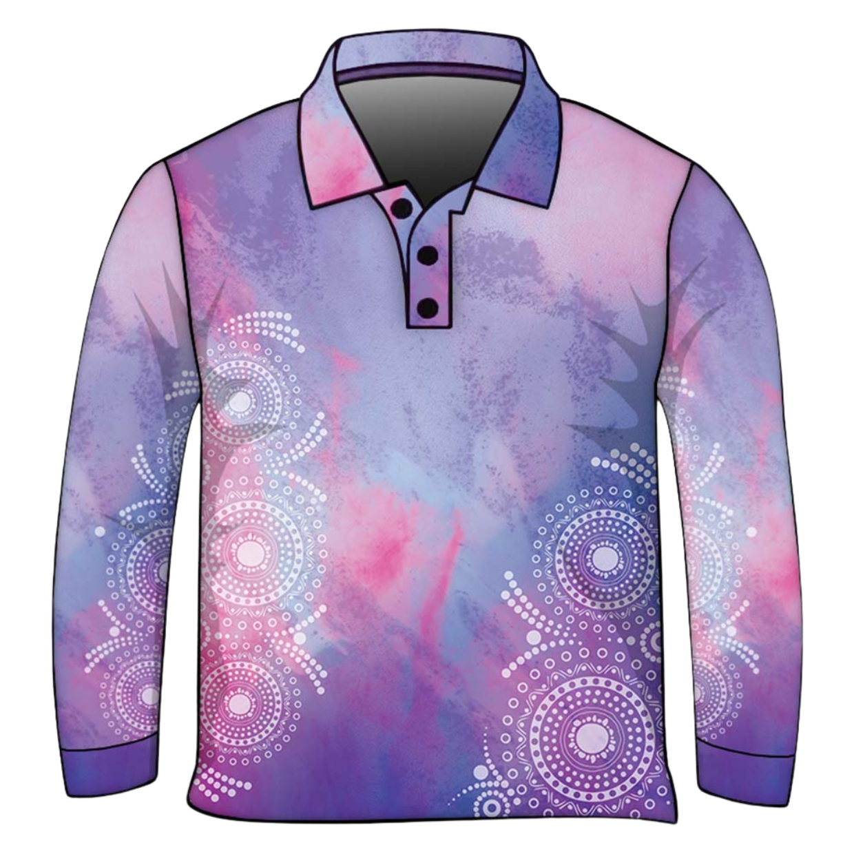 Womens | Lavender Watercolour Swirl Fishing Shirt ★Pre-Order★