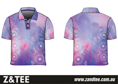 Womens | Lavender Watercolour Swirl Fishing Shirt ★Pre-Order★