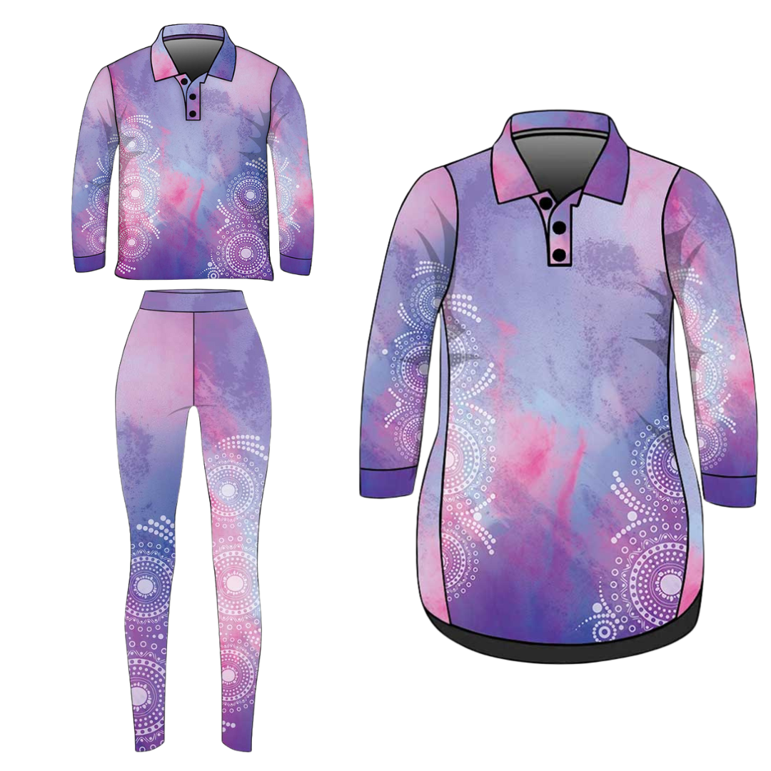 Womens | Lavender Watercolour Swirl Fishing Dress ★Pre-Order★