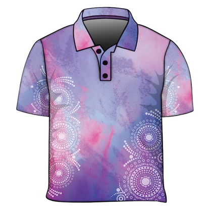 Womens | Lavender Watercolour Swirl Fishing Shirt ★Pre-Order★