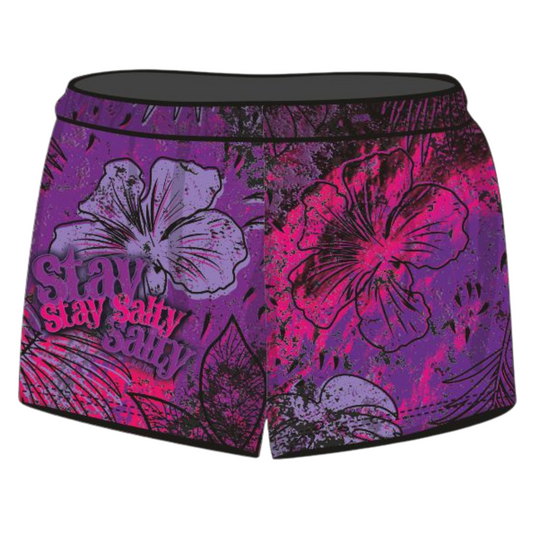 Rugby Shorts | Stay Salty Purple ★Pre-Order★ Z and TEE black Complete the Set Dress Set Fishing shorts Floral GIRL'S DESIGNS KID'S DESIGNS KIDS matching dress Matching Shirt MEN'S DESIGNS New Design pink purple quick dry Stay Salty WOMEN'S DESIGNS womens