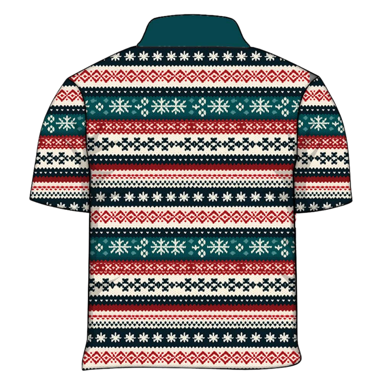 Christmas | Nordic Snowflake Ugly Christmas Fishing Shirt - Arrives before Christmas