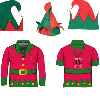Christmas | Santas Little Helper Green Fishing Shirt - Arrives before Christmas