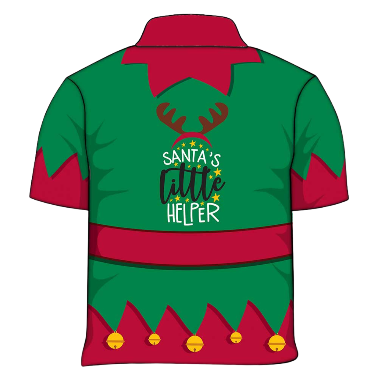 Christmas | Santas Little Helper Green Fishing Shirt - Arrives before Christmas