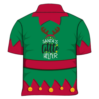 Christmas | Santas Little Helper Green Fishing Shirt - Arrives before Christmas