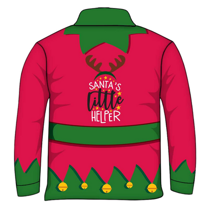 Christmas | Santas Little Helper Red Fishing Shirt - Arrives before Christmas