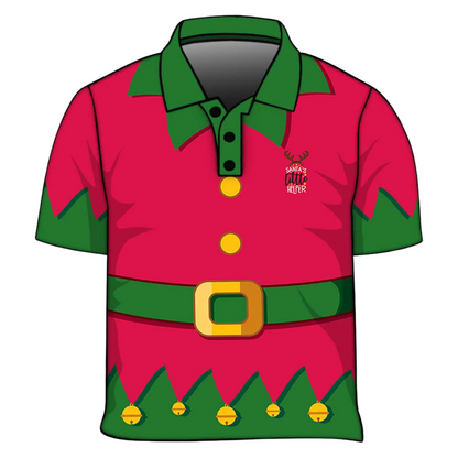 Christmas | Santas Little Helper Red Fishing Shirt - Arrives before Christmas
