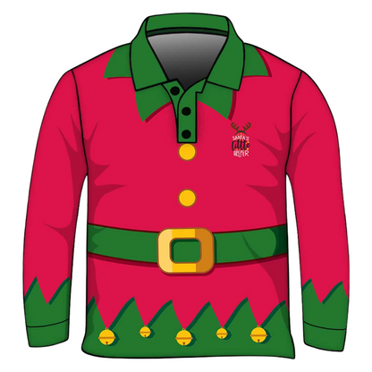 Christmas | Santas Little Helper Red Fishing Shirt - Arrives before Christmas