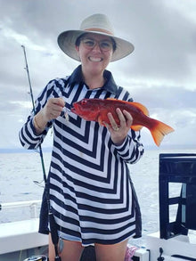 Pattern | Black & White Line Lifestyle Fishing Dress ★Pre-Order★ Z and TEE Beach Dress black GIRL'S DESIGNS POCKETS quick dry Striped SUN SAFE UPF white WOMEN'S DESIGNS