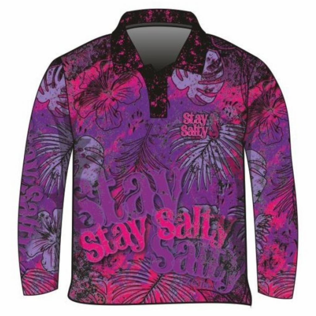 Stay Salty Mermaid Pink Long Sleeve Sun Shirt Z and TEE 2XL 3XL BUY2SHIRTS camping FISHING HER ALL In Stock L ladies lastchance LJM M market sts matching dress pink quick dry S spo-default spo-disabled STS sun sun shirt sun shirts sunsafe SWIMMING uv WOMEN'S DESIGNS womens XL XS z&tee