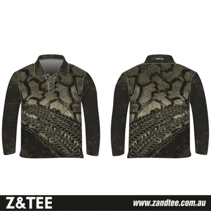 4X4 | Trax & Tread - Khaki Fishing Shirt ★Pre-Order★