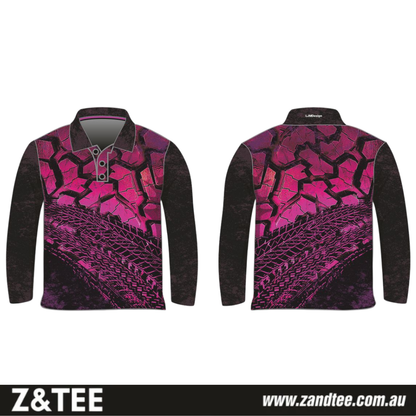 4X4 | Trax & Tread - Pink Fishing Shirt ★Pre-Order★