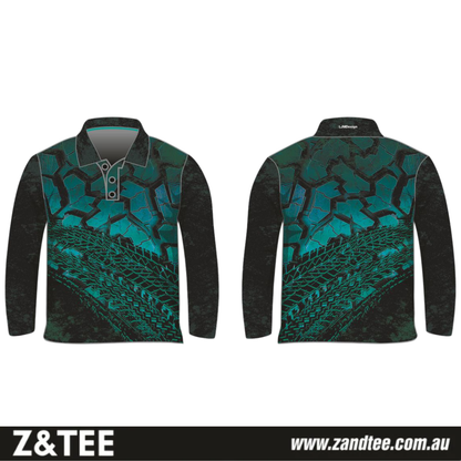 4X4 | Trax & Tread - Teal Fishing Shirt ★Pre-Order★