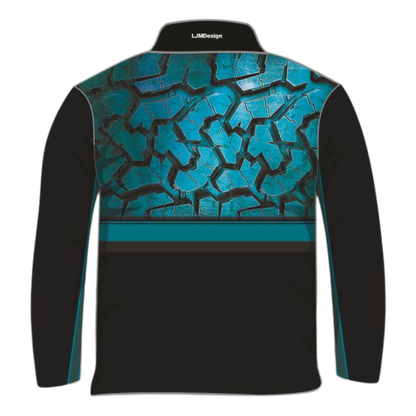 4X4 | Tyre Tread - Blue Fishing Shirt ★Pre-Order★