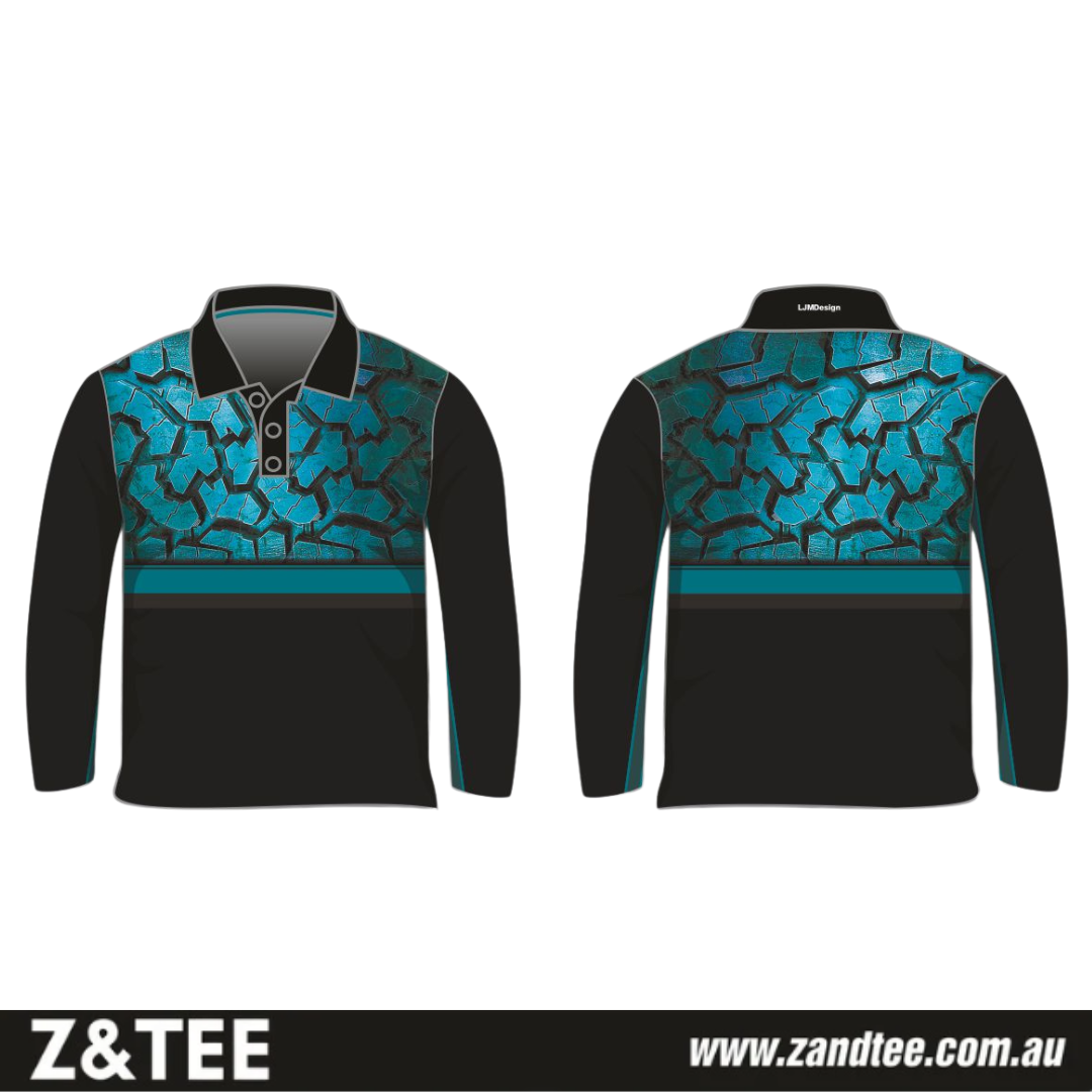 4X4 | Tyre Tread - Blue Fishing Shirt ★Pre-Order★