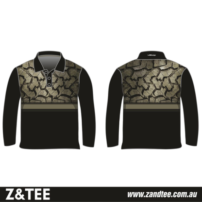 4X4 | Tyre Tread - Khaki Fishing Shirt ★Pre-Order★