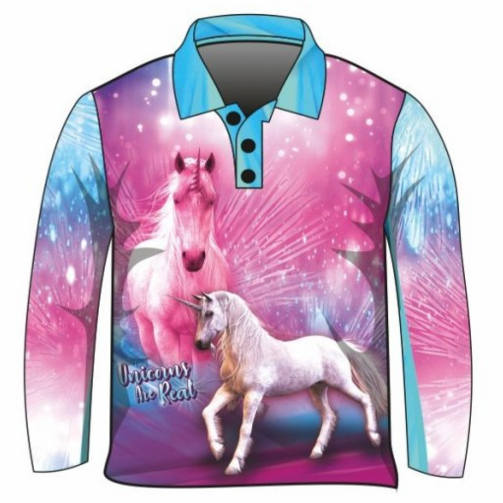 ★Pre-Order★ Kids | Unicorns are Real Shirt Long or Short Sleeve Z and TEE camping fishing GIRL GIRL'S DESIGNS GIRLS kid Kid's Fishing Kid's Fishing Apparel Kid's Fishing Shirt Kid's Uv Rated Shirts KIDS KIDS ALL kids design KIDS DESIGNS Kids UV rated shirt LJM pink Preorder quick dry spo-default spo-disabled sun sun shirt sun shirts sunsafe uv