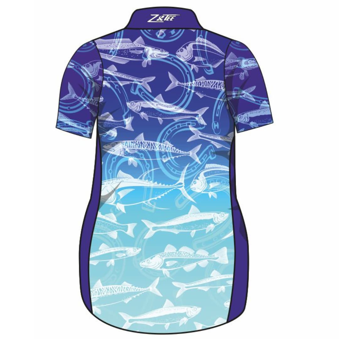 Fish Pattern Outfit Fishing | Lucky Pattern Blue Lifestyle Fishing Dress ★Pre-Order★ – Z ...