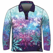 Womens | Snow Queen Fishing Shirt ★Pre-Order★ Z and TEE blue frozen matching dress purple queen quick dry snow Snow flakes Snow Queen SUN SAFE UPF WOMEN'S DESIGNS womens