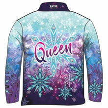 Womens | Snow Queen Fishing Shirt ★Pre-Order★ Z and TEE blue frozen matching dress purple queen quick dry snow Snow flakes Snow Queen SUN SAFE UPF WOMEN'S DESIGNS womens