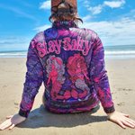 Stay Salty Mermaid Pink Long Sleeve Sun Shirt Z and TEE 2XL 3XL camping FISHING HER ALL In Stock L ladies LJM M market sts matching dress pink quick dry S spo-default spo-disabled STS sun sun shirt sun shirts sunsafe SWIMMING uv WOMEN'S DESIGNS womens XL XS z&tee