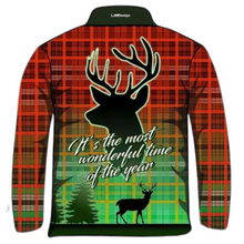 Christmas | Wonderful Christmas Fishing Shirt ★Pre-Order★ Z and TEE CHRISTMAS Christmas design Christmas Gift Christmas tree Festive green quick dry red Reindeer SUN SAFE tartan UPF Wonderful time of the Year