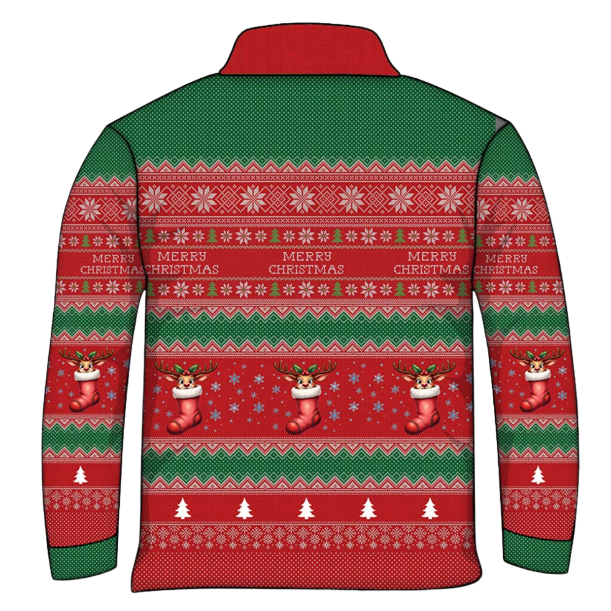 Christmas | Yuletide Jolly Jumper Ugly Christmas Fishing Shirt - Arrives before Christmas